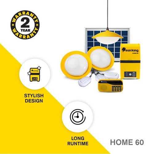 SunKing Home 60 Solar Lighting Systems Kit ORIGINAL Best Price