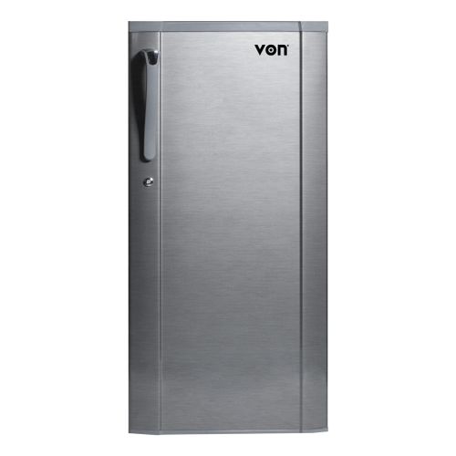 VON VARS-24DGS Single Door Fridge - 185L - Silver