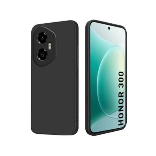 product_image_name-Generic-Honor 300 Soft Silicone Back Cover, Shockproof, Slim Fit Protective Case-3