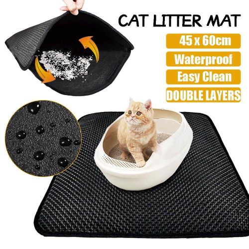 Cat Litter Mat Pet Waterproof Double Eva Layer Toilet Foldable