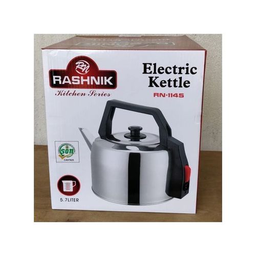 product_image_name-Rashnik-Traditional Automatic Shut Off Electric  Kettle 5.7Liters, 2200Watts -Silver-3