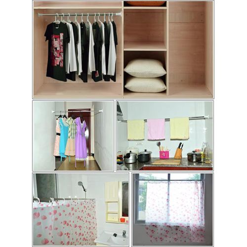 product_image_name-Generic-Stainless Steel Retractable Shower Curtain Rod-50-80cm-5