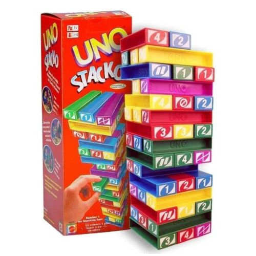 product_image_name-Generic-UNO Games Stacko Stacking Uno And Jenga Game 2 In 1 Building Blocks, Fun Game, Color Recognition Game-4