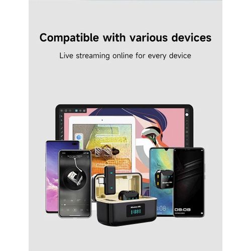 product_image_name-Generic-SX23 Wireless Mic for Video Camera Filming with Charging Case for Professional Sound-2