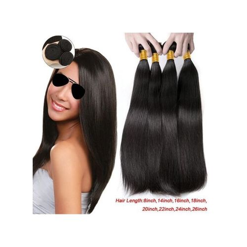 Generic Straight 100g 1 Bundle Unprocessed Real Virgin Human Hair Weave Extensions Thick 8 Inch Best Price Online Jumia Kenya