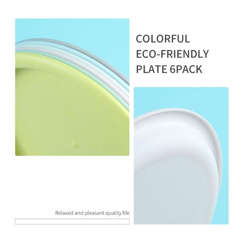 product_image_name-Generic-6-Piece Multicoloured Eco-Friendly Plate Set – BPA-Free Microwaveable-4