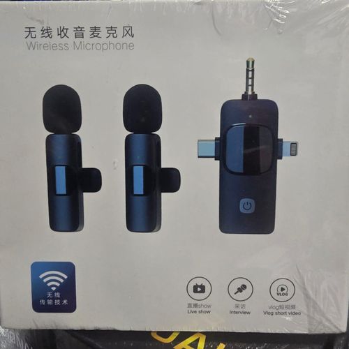 product_image_name-Generic-K15 Wireless Clip Mic Set for iPhone, Android – Lavalier Mic for Creators-5