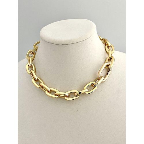 product_image_name-Jewelry-Chunky Gold Link Statement Necklace-1