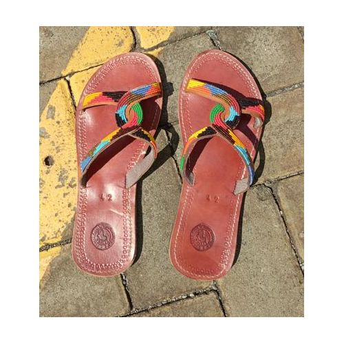 product_image_name-Fashion-African Handmade Leather Slides-1