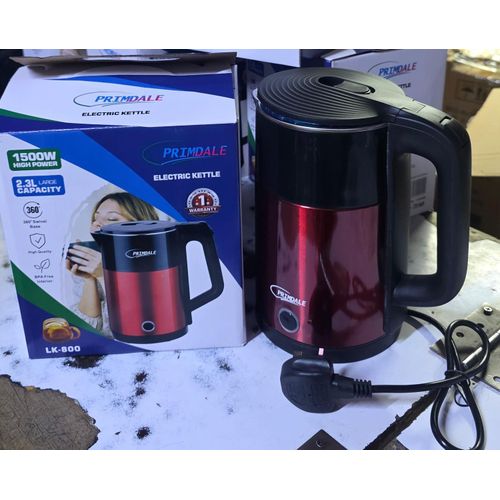 product_image_name-Primdale-High quality Electric Kettle, 2.3 L Double Wall Food Grade Stainless Steel Interior Water Boiler, Coffee Pot & Tea Kettle, Auto Shut-Off and Boil-Dry Protection-1