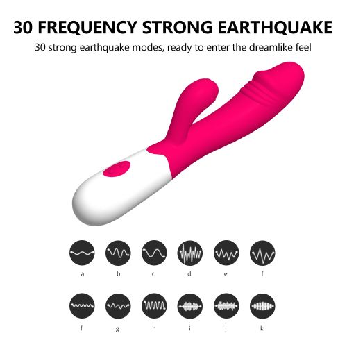 product_image_name-Generic-Silicone 30 Speeds Rabbit Vibrator Dildo Sex Toy-4