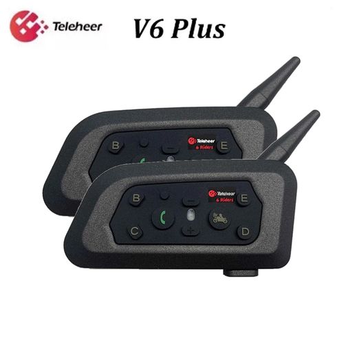 Generic Teleheer V6 Plus Motorcycle Helmet Bluetooth Intercom