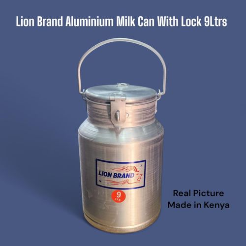 product_image_name-Generic- Aluminum Milk Can 9.0Ltrs With Lock.-1