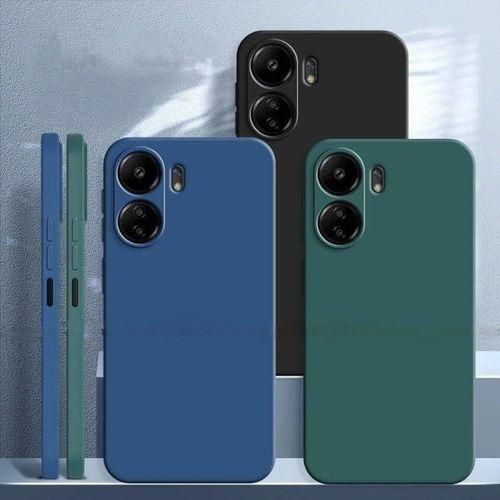 product_image_name-Generic-All Side Shock Proof Rubberised Back Case Cover For Xiaomi Redmi 13C-Black-3