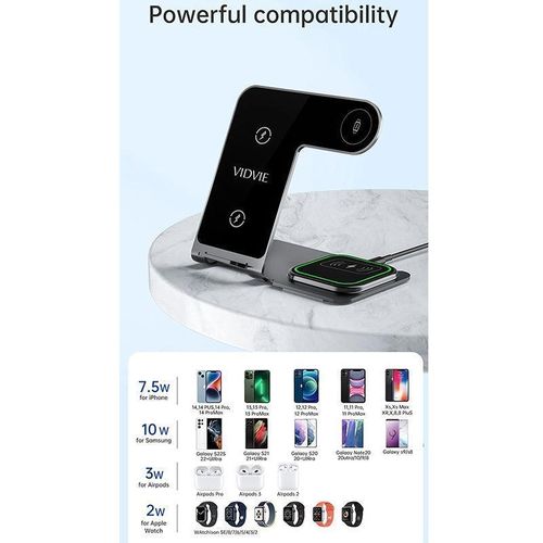 product_image_name-Vidvie-3 in 1 Magnetic Wireless Charger, Model WLC1410 for Multiple Device Charging-3