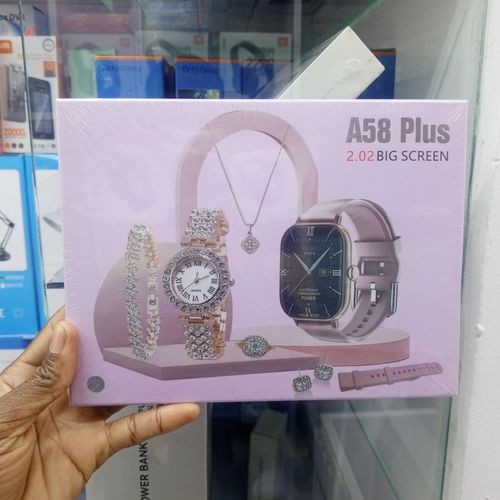 product_image_name-Generic-A58 Plus Ladies Bluetooth Calling Smart Watch with Jewelry Accessories-4