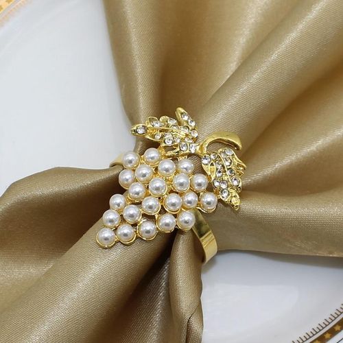 Pearl napkin ring holders sales