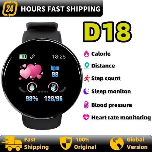 product_image_name-Generic-D18 Fashion Smart Sports Bracelet with Long Battery Life, HD Display and Heart Rate Monitoring-5