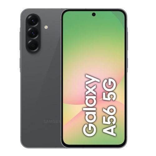 product_image_name-Samsung-Galaxy A56 5G, 6.7", 128GB ROM + 8GB RAM (Dual SIM), 5000mAh, Awesome Graphite + Phone Cover , Smart Watch & Power Bank -2