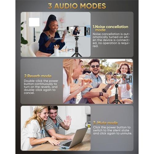 product_image_name-Generic-TECHMASTERS K9 2.4GHz Wireless Lavalier Microphone for Live Vlog Video Recording Interviews-4