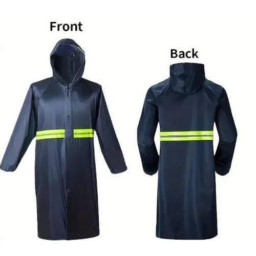 product_image_name-Generic-"Heavy Duty Waterproof Raincoat With Hood, Reflector & Zipper – Navy Blue"-1