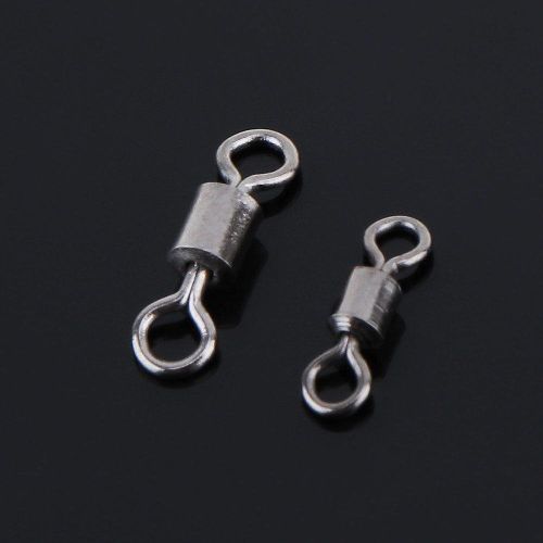 Generic 251Pcs Fishing Rolling Swivel High-strength Stainless