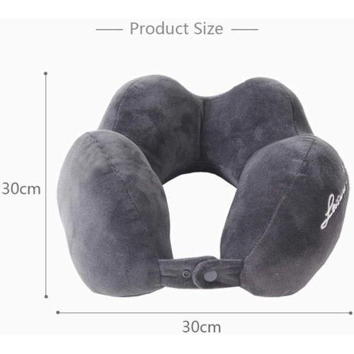 product_image_name-Generic-Comfort Memory Foam Pillow Suitable For Adults & Kids,Fashion Embroidered New Travel U-Shaped Pillow, Cotton Suede Neck Pillow, Car Leisure Travel Pillow-1