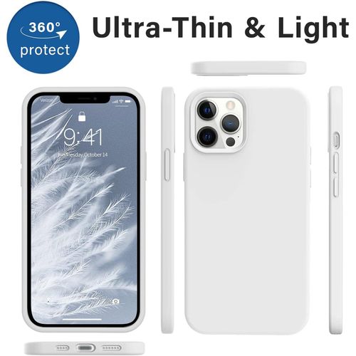 product_image_name-Generic-Soft Silicone Slim Fit Cover Anti-Scratch Shockproof Case for Apple iPhone 16 Pro Max - White-4