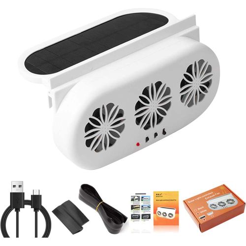 product_image_name-Generic-Solar-Powered Car Ventilator - Summer Vehicle Cooler & Air Circulator-2