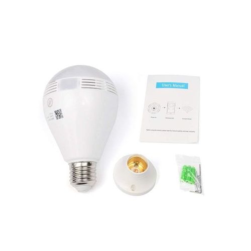 VR CAM Wireless Wi Fi Light Bulb 360 Degrees Nanny Camera Best