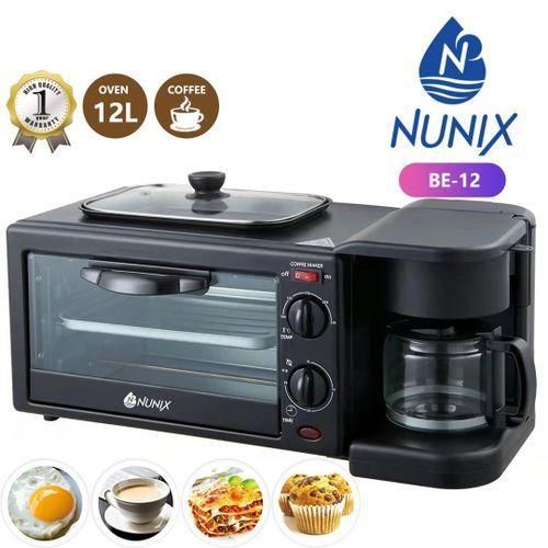product_image_name-Nunix-3 IN 1 BREAKFAST MAKER, TOASTER,OVEN, COFFEE MAKER-1