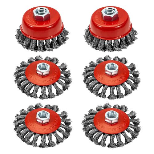 915 Generation 6 Pack 4 Inch Wire Wheels for Angle Grinder 3 Inch