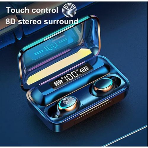 product_image_name-TWS-Ear Buds Wireless Airpods/ Earpods with Powerbank Outlet, Bluetooth 5.3 Headphones In Ear, Bluetooth Earphones with Built-in Microphone, Wireless Ear Buds, Bluetooth Earbuds with Mic, USB Charging Case, Dual Connect, Black-8