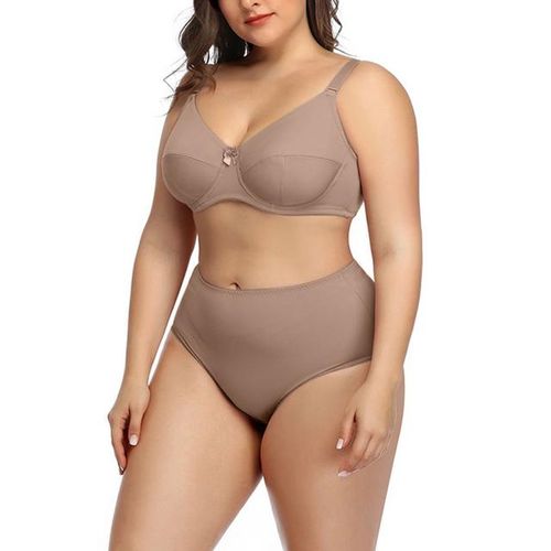 Generic Plus Size Womens Underwear Laday Bras Set Sexy Brassiere Panty Big  Size D Dd E F G Non Padded Lingerie S 38 40 42 44 46 48 50 @ Best Price  Online