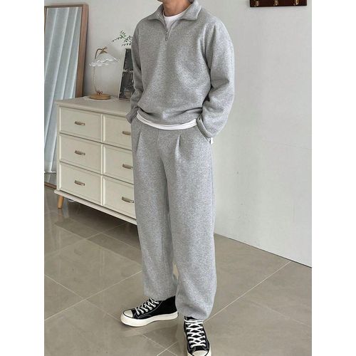 product_image_name-Fashion-Women’s Light Grey Sweatpants with Drawstring-3