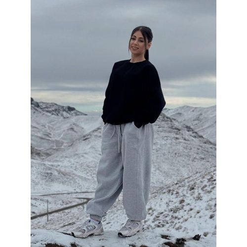 product_image_name-Fashion-Women’s Light Grey Sweatpants with Drawstring-6