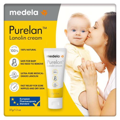Medela - Purelan Lanolin Nipple Cream for Breastfeeding 1.3Oz