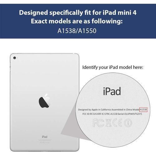 product_image_name-Generic-Smart Rubber Folio Case Cover  For Apple IPad Mini 4th Generation Model A1538/A1799-2