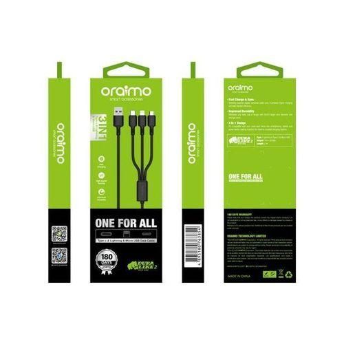 product_image_name-Generic-Oraimo  3 In 1 USB Cable - Android, Type C, Iphone Cable-3