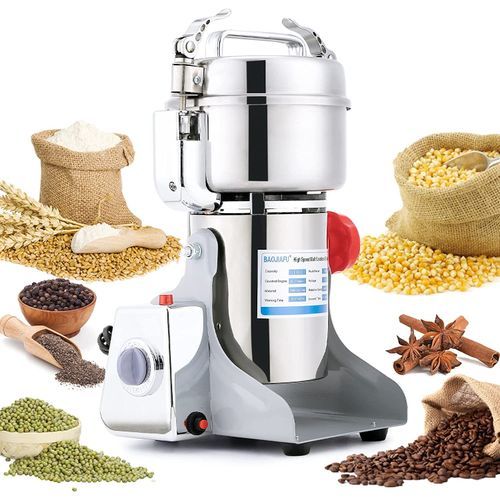 Spice Grinder Electric Grain Mill Grinder, 2500g Dry Mill Grain Machine,  Commercial 2600W Coffee Spice Herb Corn Grinder 