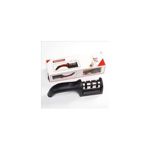 product_image_name-Generic-3-Stage Professional Manual Knife Sharpener, Tungsten Diamond & Ceramic Sharpening Tool With Non-Slip Base For Kitchen Blades-2