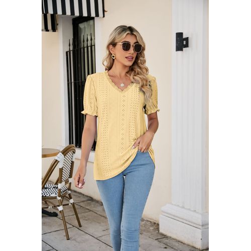 Yellow T-Shirts for Women, Long Sleeve & Short Sleeve