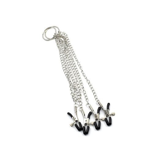 product_image_name-Generic-BDSM Bondage Flirting Teasing Nipple Clamps Chain Clitoris Stimulator Clip Adult Toys-3