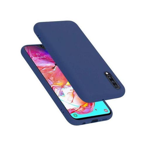 product_image_name-Samsung-Galaxy A70 GOOD QUALITY SILICONE COVER / CASE NAVY BLUE-2
