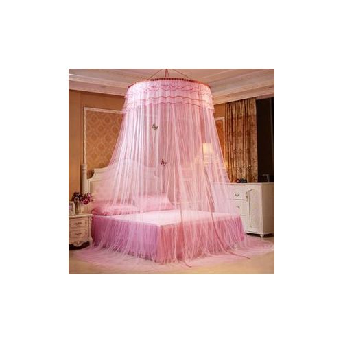 product_image_name-JIBAO-Round Mosquito Net Pink-1