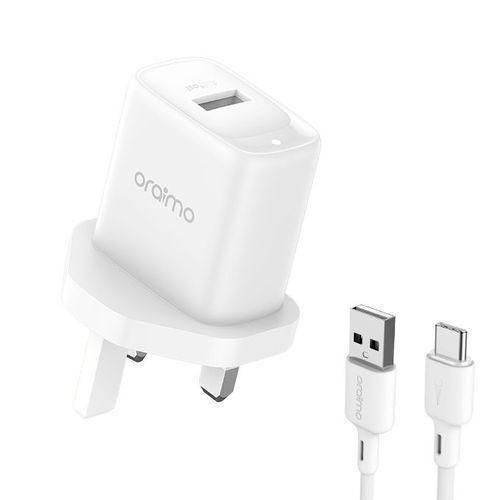 product_image_name-Oraimo-Compact 2A Type-C Fast Charger - White-1
