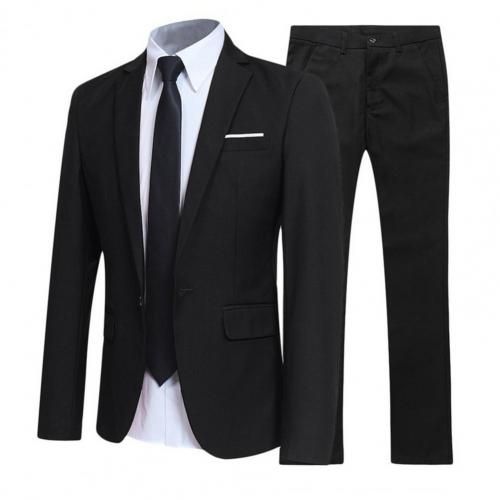 Fashion Blazer 2 Piece Suit Male Slim Wedding Suit Coats Costume Homme ...