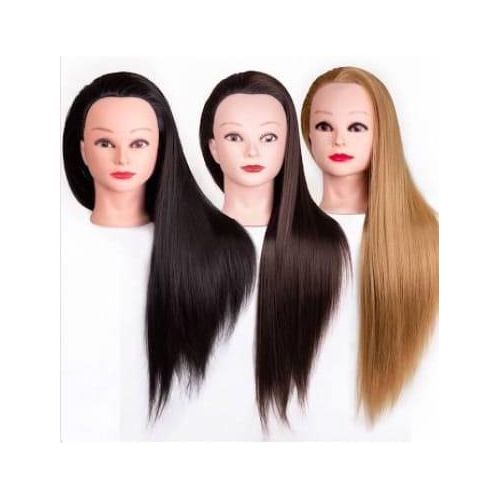 product_image_name-Generic-Dummy Head Doll With Hair, Hairdressing Training Doll Model-1