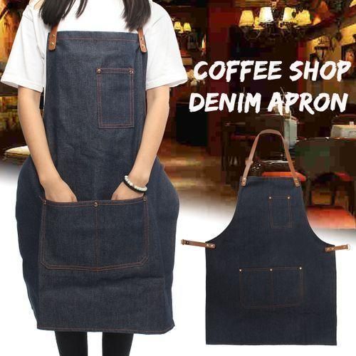 Amazon.co.jp: Utensil Apron Apron Home Fashion Denim Milk