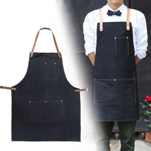 Amazon.co.jp: Utensil Apron Apron Home Fashion Denim Milk